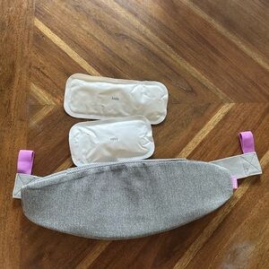 Frida Mom Gray Post C section Heat/Cold Belly Binder with two ice packs